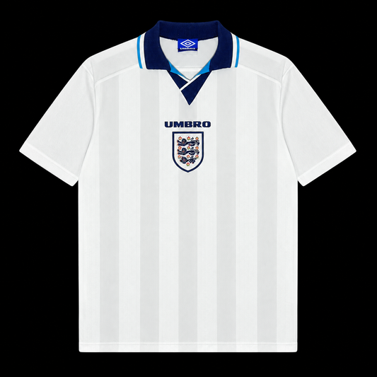 England Home Retro Kit 1996 Adult | Kitted Up UK