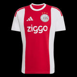 Kitted Up Ajax 2026/2027 adult home football jersey in iconic red and white with team crest and sponsor logo