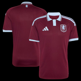 Kitted Up Aston Villa 2026/2027 kids home football shirt in claret and blue with a classic polo collar design.