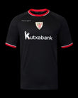 Kitted Up Athletic Club 2026/2027 away jersey in black with red and white trim and club crest
