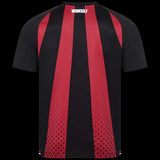 Kitted Up Bayer Leverkusen 2026/2027 kids home jersey in black and red with Werkself text on the back collar