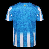 Back view of Kitted Up Coventry 2026/2027 home football shirt in blue with white stripes and 1987 gold detail.