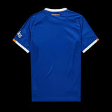 Back view of Kitted Up Everton 2026/2027 home football jersey in royal blue with white and orange sleeve trim