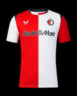 Kitted Up Feyenoord 2026/2027 kids home jersey featuring the iconic red and white split design and club crest.