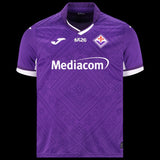Kitted Up Fiorentina 2026/2027 kids home football jersey in purple with white trim and intricate geometric pattern