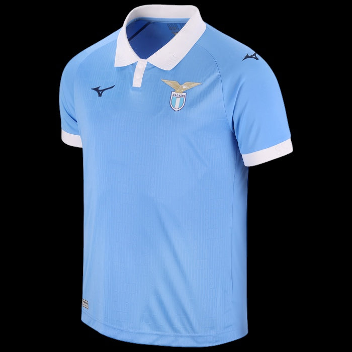 Kitted Up Lazio 2026/2027 kids home football jersey in sky blue with white polo collar and team crest