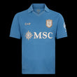 Kitted Up Napoli 2026/2027 kids home jersey in sky blue with gold crest and white sponsor logos