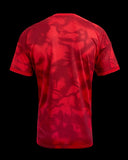 Back view of the Kitted Up Nottingham Forest 2026/2027 adult home football jersey in red with a subtle tonal pattern.