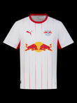 Kitted Up RB Leipzig 2026/2027 home jersey in white with red accents, featuring the club crest and sponsor logo.