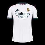 Kitted Up Real Madrid 2026/2027 kids home jersey in white with dark green accents and club crest