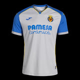 Kitted Up Villarreal CF 2026/2027 away jersey in grey with blue sleeves and yellow trim details