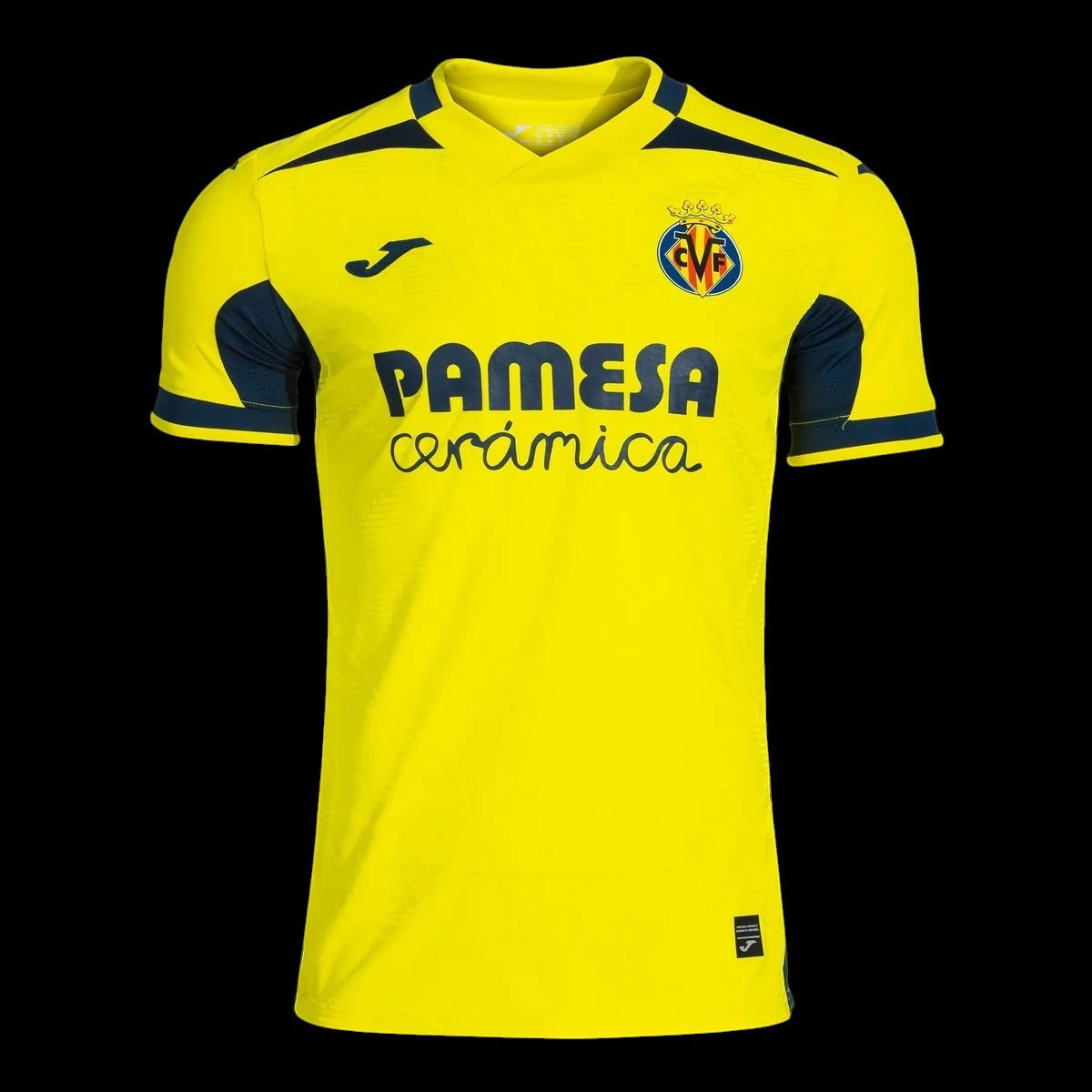 Kitted Up Villarreal CF 2026/2027 adult home football jersey in signature yellow with navy blue accents and team crest