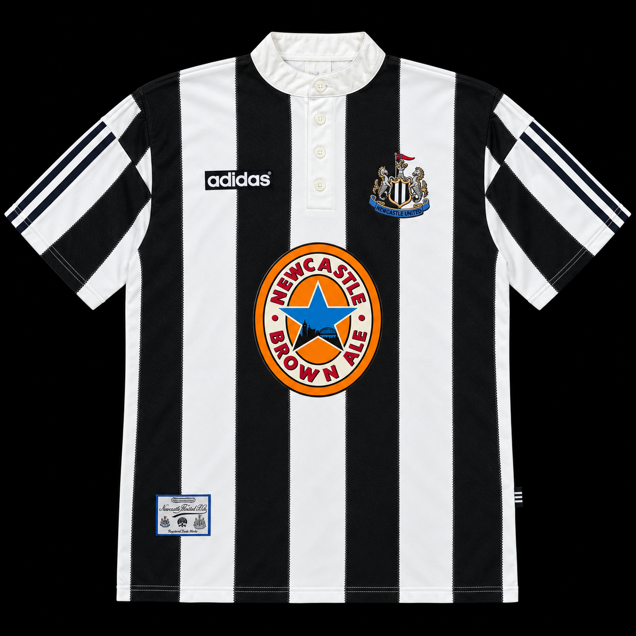 Newcastle United Home Retro Kit 1995/1997 Adult | Kitted Up UK